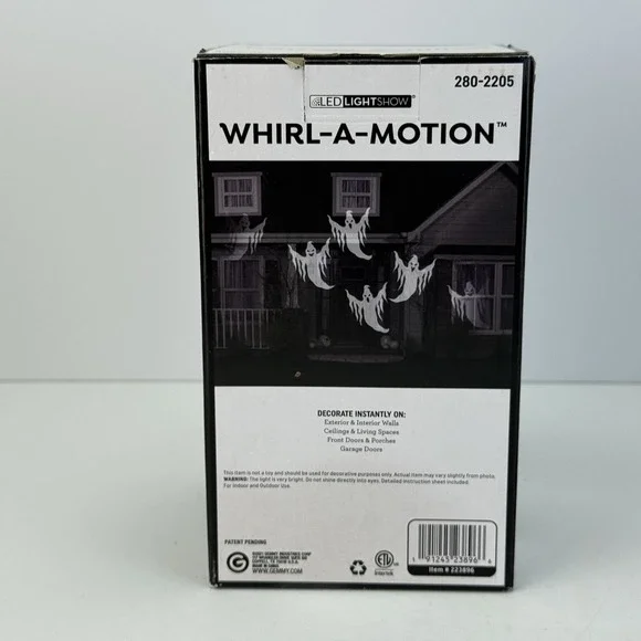 Gemmy LED Lightshow Projection Whirl-A-Motion Ghosts Projects 15 ft See Video! - Picture 3 of 17